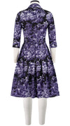 Audrey Dress #1 Shirt Collar 3/4 Sleeve Cotton Stretch (Arabian Night Toile Multi)