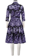 Audrey Dress #1 Shirt Collar 3/4 Sleeve Cotton Stretch (Arabian Night Toile Multi)