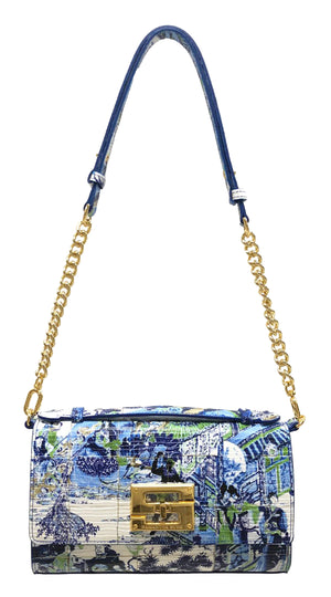 Aria Shoulder Cross Bag_Chinoi East West_Indigo