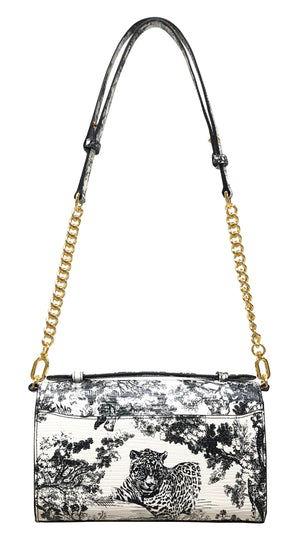 Aria Shoulder Cross Bag_Safari Toile White_White Black