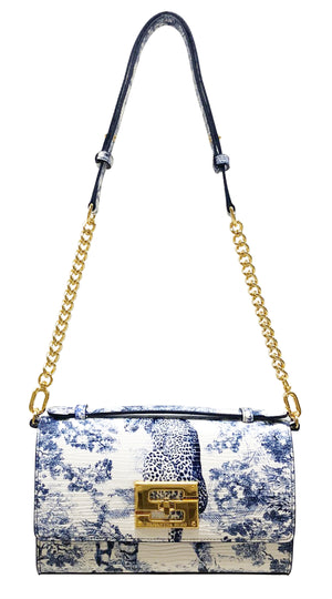 Aria Shoulder Cross Bag_Safari Toile White_White Indigo