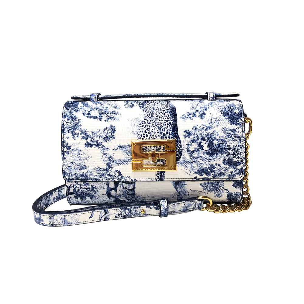 Aria Shoulder Cross Bag_Safari Toile White_White Indigo
