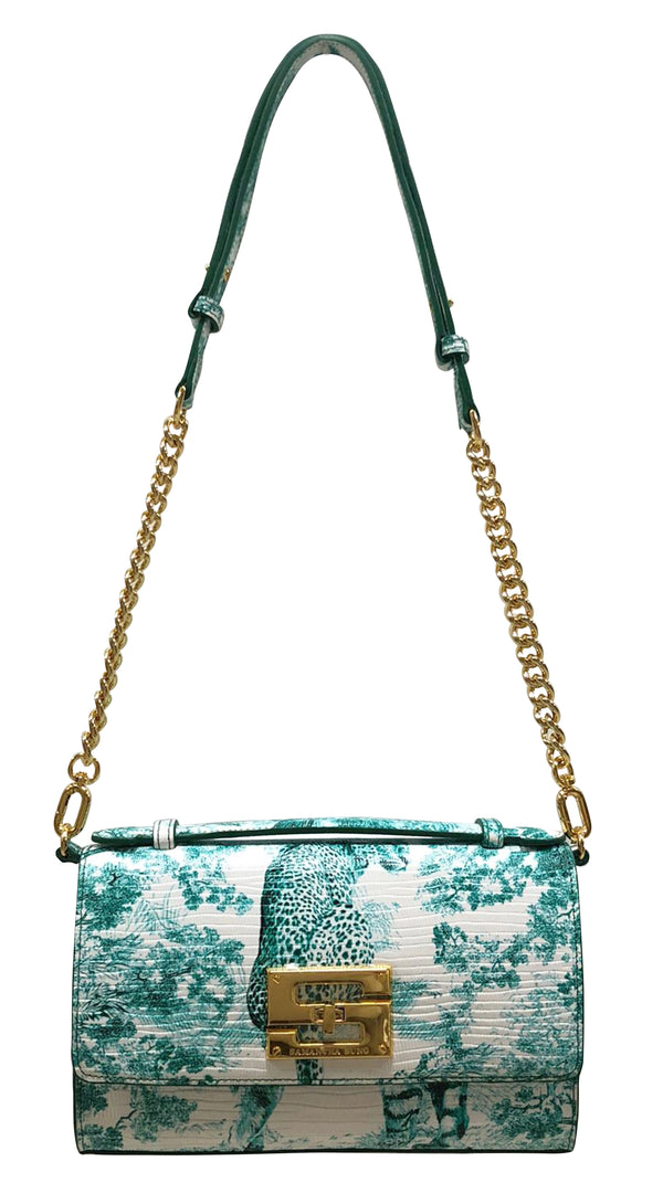 Aria Shoulder Cross Bag_Safari Toile White_White Jade