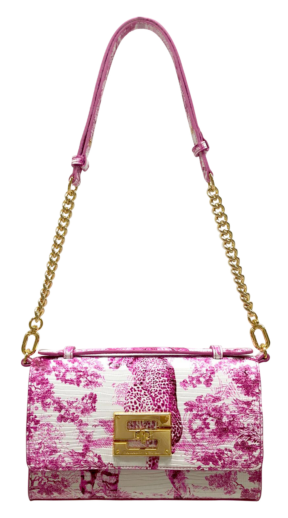 Aria Shoulder Cross Bag_Safari Toile White_White Pink