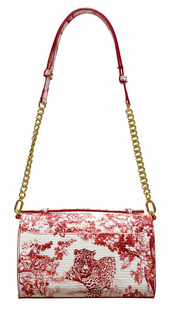 Aria Shoulder Cross Bag_Safari Toile White_White Red