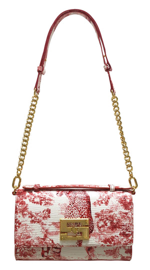 Aria Shoulder Cross Bag_Safari Toile White_White Red