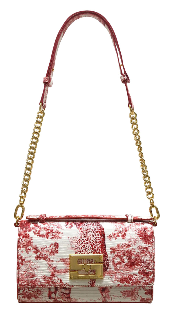 Aria Shoulder Cross Bag_Safari Toile White_White Red