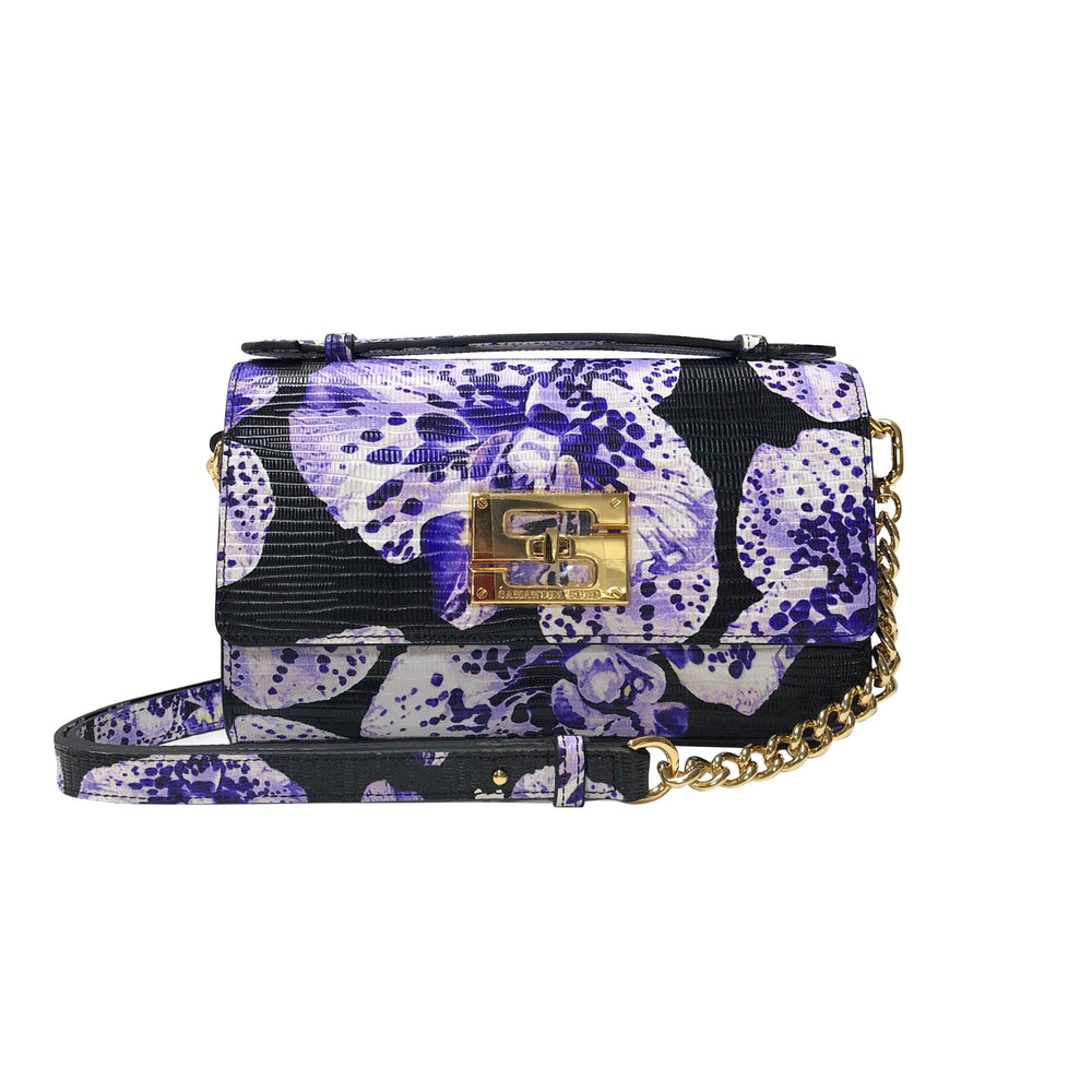 Aria Shoulder Cross Bag_Speckled Orchid Ground_Black Purple