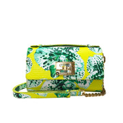 Aria Shoulder Cross Bag_Speckled Orchid Ground_Lemon Yellow Green