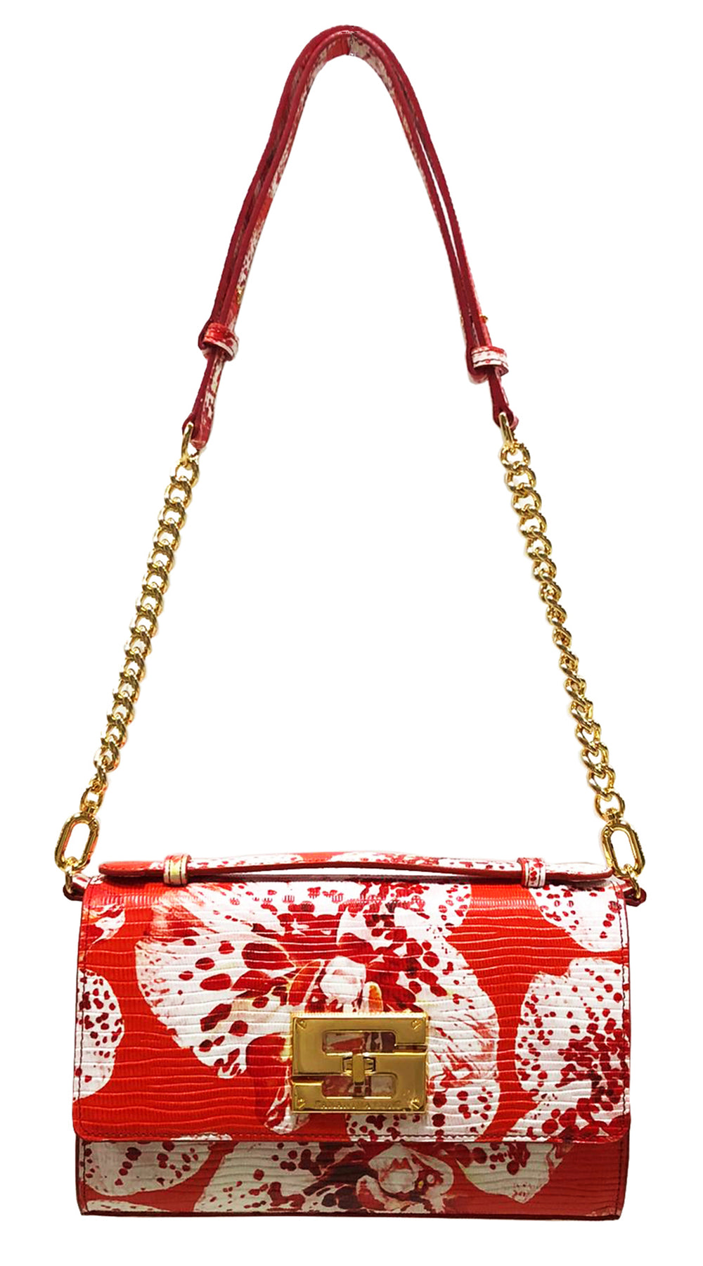 Aria Shoulder Cross Bag_Speckled Orchid Ground_Orange Red
