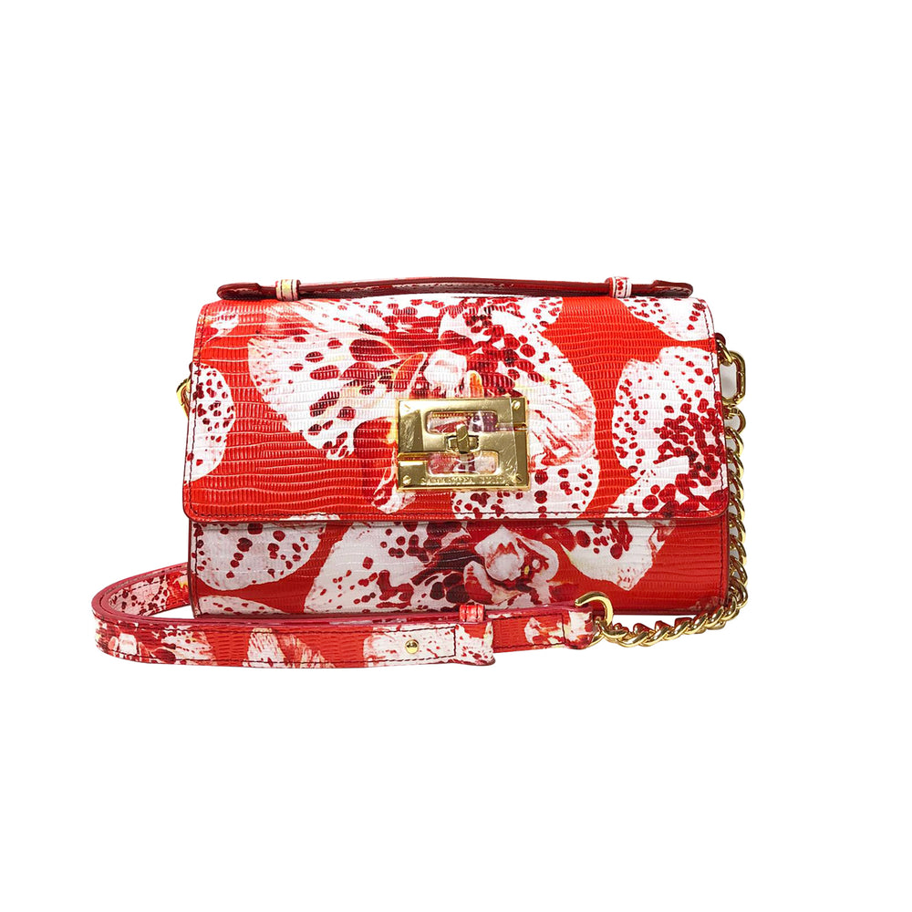 Aria Shoulder Cross Bag_Speckled Orchid Ground_Orange Red
