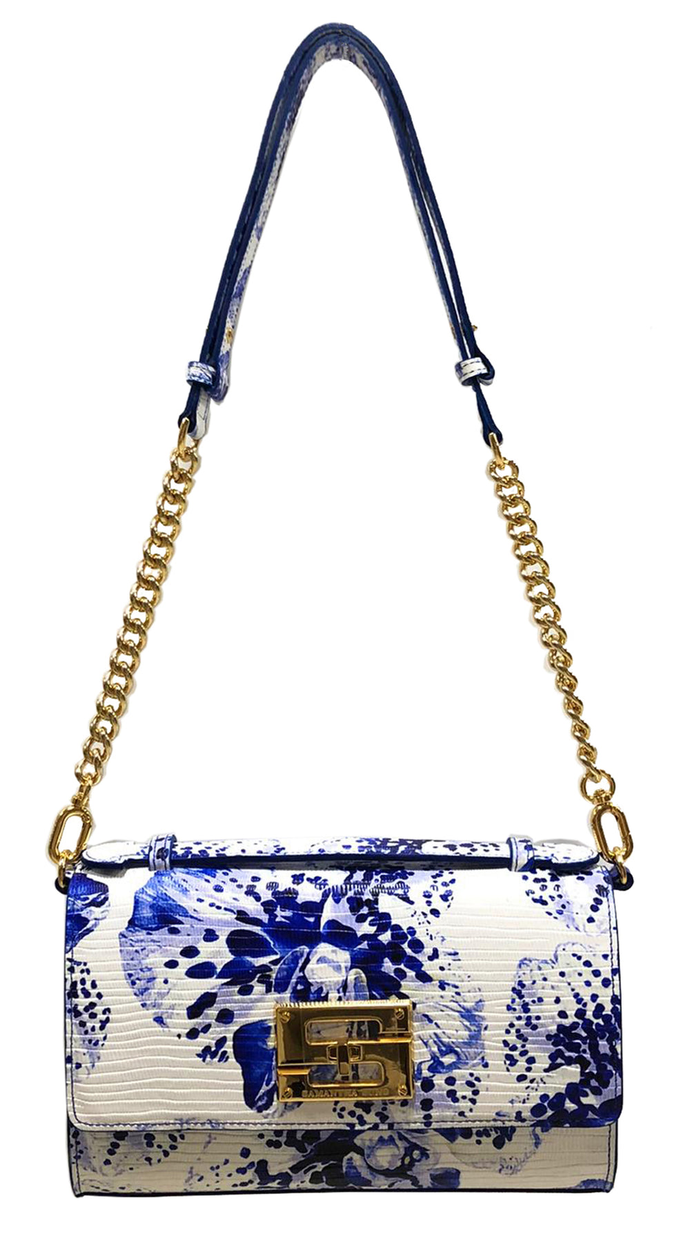 Aria Shoulder Cross Bag_Speckled Orchid White_White Blue