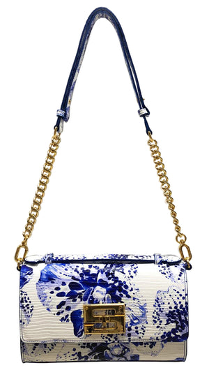 Aria Shoulder Cross Bag_Speckled Orchid White_White Blue