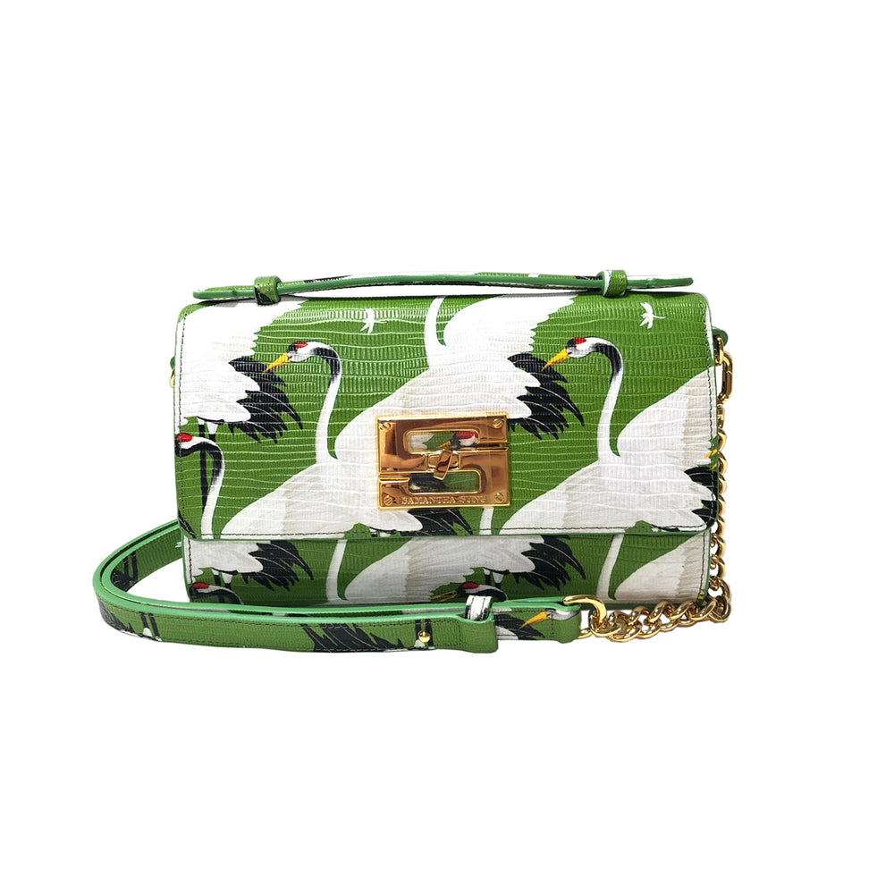 Aria Shoulder Cross Bag_White Crane Bright_Apple Green