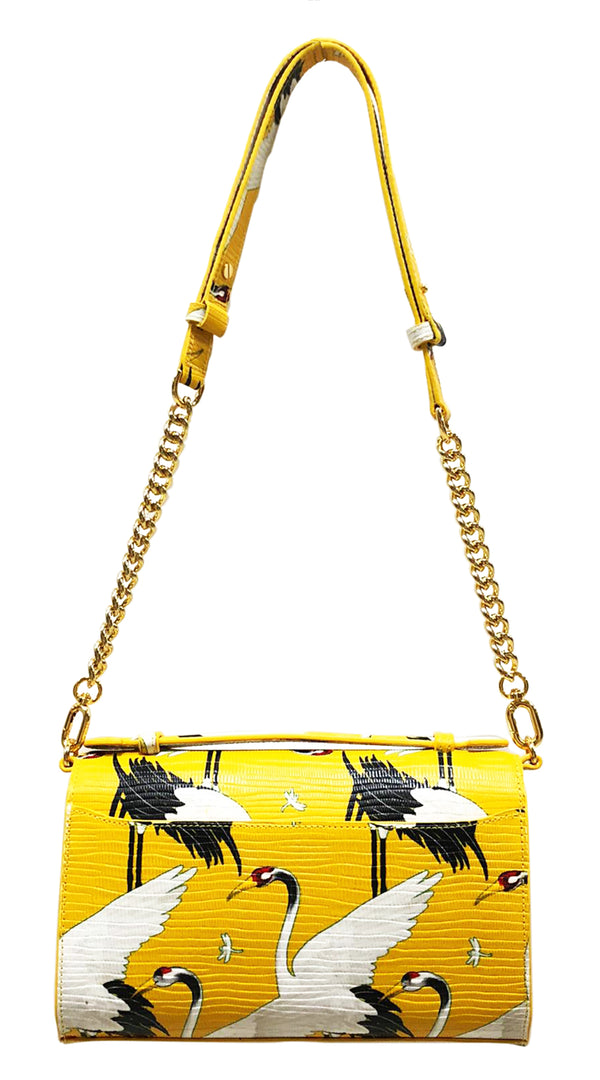 Aria Shoulder Cross Bag_White Crane Bright_Daffodile Yellow