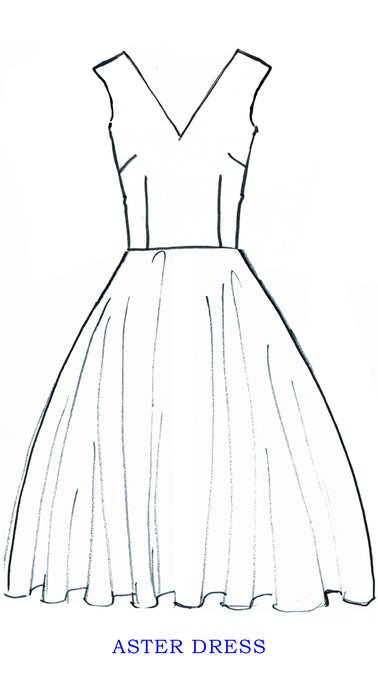 Aster Dress Open V Neck Mini Cap Sleeve Maxi Length Cotton Musola (Giant Poppy White)