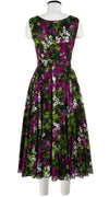 Aster Dress Boat Neck Mini Cap Sleeve Midi Length Cotton Musola (Bell Flower New)