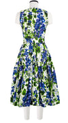 Rose Dress Crew Neck Sleeveless Long Length Cotton Stretch (Bell Flower New)