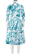 Laurent Dress Shirt Collar 3/4 Sleeve Long Length Cotton Stretch (Calligraphy Tree)