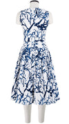 Florance Dress #2 Crew Neck Sleeveless Long Length Cotton Stretch (Calligraphy Tree)