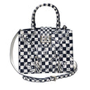 Cara Tote Medium_LV Checkers_White Indigo