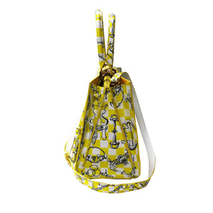 Cara Tote Medium_LV Checkers_White Lemon Yellow