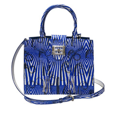Cara Tote Medium_Saddle Chain M_Cobalt Blue