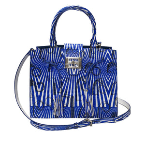 Cara Tote Medium_Saddle Chain M_Cobalt Blue