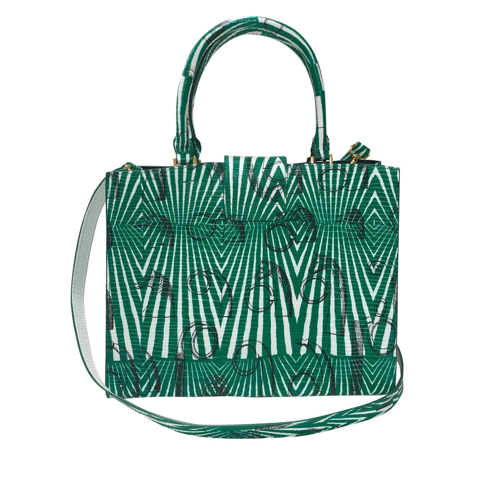 Cara Tote Medium_Saddle Chain M_Jade