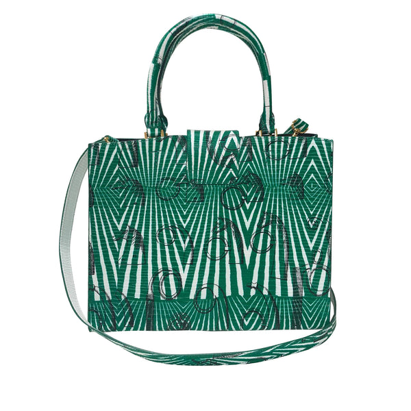 Cara Tote Medium_Saddle Chain M_Jade