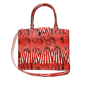 Cara Tote Medium_Saddle Chain M_Orange