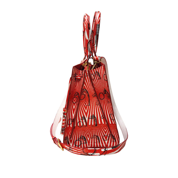 Cara Tote Medium_Saddle Chain M_Orange