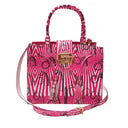 Cara Tote Medium_Saddle Chain M_Pink