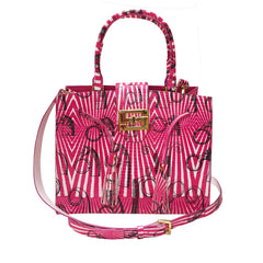 Cara Tote Medium_Saddle Chain M_Pink