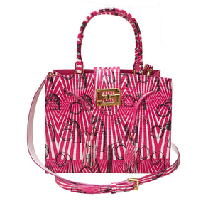 Cara Tote Medium_Saddle Chain M_Pink