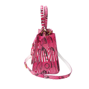 Cara Tote Medium_Saddle Chain M_Pink