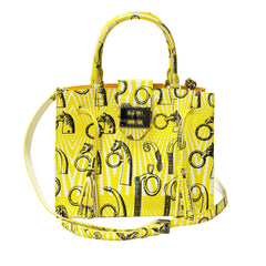 Cara Tote Medium_Saddle Chain M_Yellow