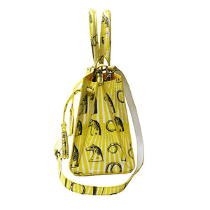 Cara Tote Medium_Saddle Chain M_Yellow