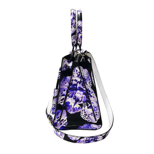 Cara Tote Medium_Speckled Orchid Ground_Black Purple