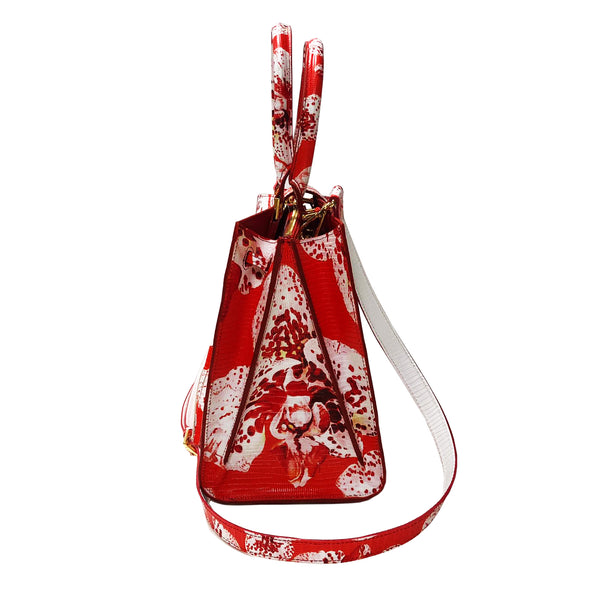 Cara Tote Medium_Speckled Orchid Ground_Orange