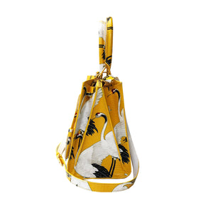 Cara Tote Medium_White Crane Bright_Daffodile Yellow