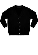 Short | Solid | Black | Front-1 | Cardigan by Samantha Sung