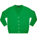 Short | Solid | Pine Green | Front-1 | Cardigan by Samantha Sung