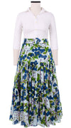 Emma Skirt Midi Plus Length Cotton Musola (Cherry Blossom)