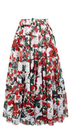 Mia Skirt Midi Plus Length Cotton Musola (Cherry Blossom)
