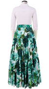Emma Skirt Maxi Length Cotton Musola (Giant Poppy White)
