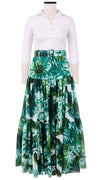 Emma Skirt Maxi Length Cotton Musola (Giant Poppy White)