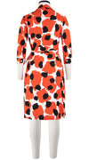 Hepburn Dress Shirt Collar 3/4 Sleeve Cotton Stretch (Giraffe Dot)