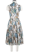 Audrey Dress #4 Shirt Collar Sleeveless Long Length Cotton Musola (Lillie Toile)