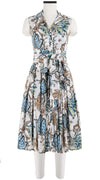Audrey Dress #4 Shirt Collar Sleeveless Long Length Cotton Musola (Lillie Toile)